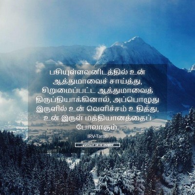 Picture 05 - ஏசாயா 58:10 TAMIRV -  - Bible Verse Picture