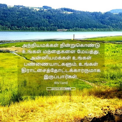 Picture 05 - ஏசாயா 61:5 TAMIRV - அந்நியமக்கள் - Bible Verse Picture