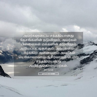 Picture 05 - ஏசாயா 61:9 TAMIRV - அவர்களுடைய - Bible Verse Picture