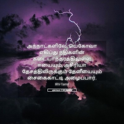 Picture 05 - ஏசாயா 7:18 TAMIRV - அந்நாட்களிலே, - Bible Verse Picture