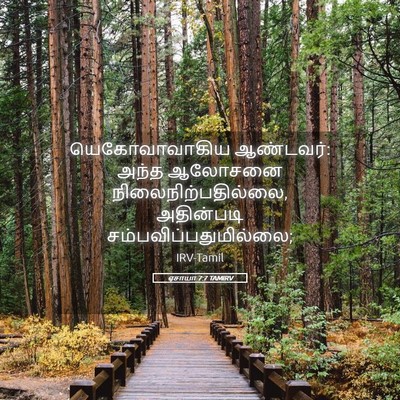Picture 05 - ஏசாயா 7:7 TAMIRV - யெகோவாவாகிய - Bible Verse Picture