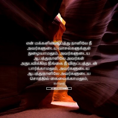 Picture 05 - ஒபதியா 1:13 TAMIRV - என் மக்களின் - Bible Verse Picture