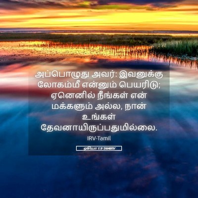 Picture 05 - ஓசியா 1:9 TAMIRV - அப்பொழுது அவர்: - Bible Verse Picture