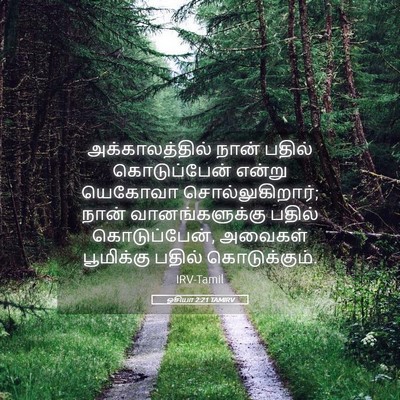 Picture 05 - ஓசியா 2:21 TAMIRV - அக்காலத்தில் நான் - Bible Verse Picture