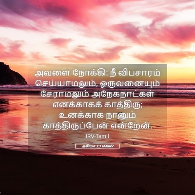 Picture 05 - ஓசியா 3:3 TAMIRV - அவளை நோக்கி: நீ - Bible Verse Picture