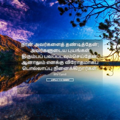 Picture 05 - ஓசியா 7:15 TAMIRV - நான் அவர்களைத் - Bible Verse Picture