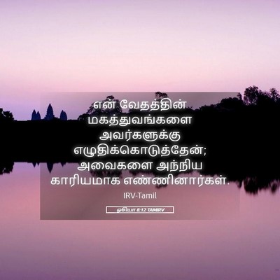 Picture 05 - ஓசியா 8:12 TAMIRV - என் வேதத்தின் - Bible Verse Picture