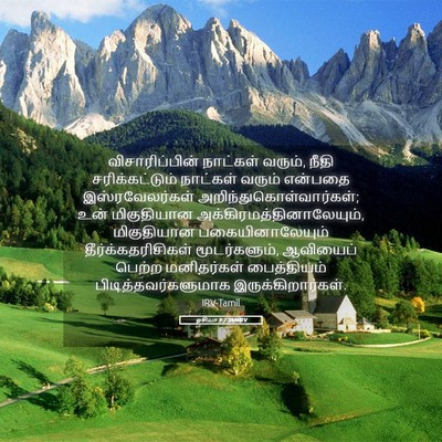 Picture 05 - ஓசியா 9:7 TAMIRV - விசாரிப்பின் - Bible Verse Picture
