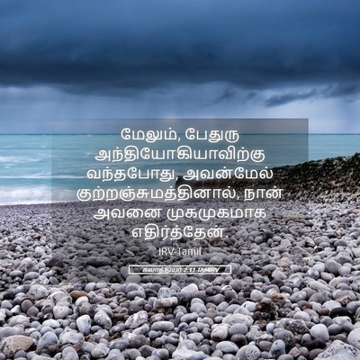 Picture 05 - கலாத்தியர் 2:11 TAMIRV - மேலும், பேதுரு - Bible Verse Picture