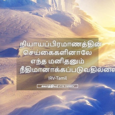 Picture 05 - கலாத்தியர் 2:16 TAMIRV -  - Bible Verse Picture