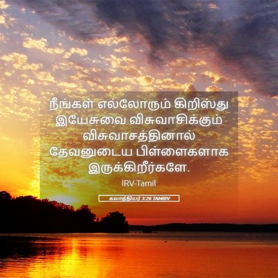 Picture 05 - கலாத்தியர் 3:26 TAMIRV - நீங்கள் எல்லோரும் - Bible Verse Picture