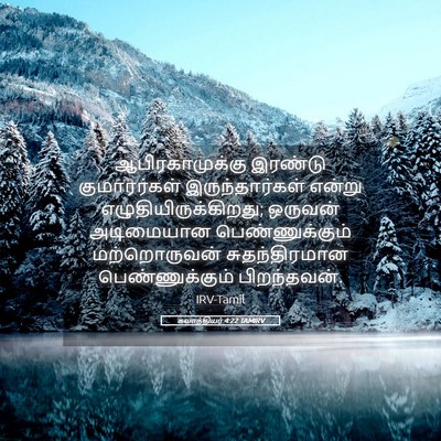 Picture 05 - கலாத்தியர் 4:22 TAMIRV - ஆபிரகாமுக்கு - Bible Verse Picture
