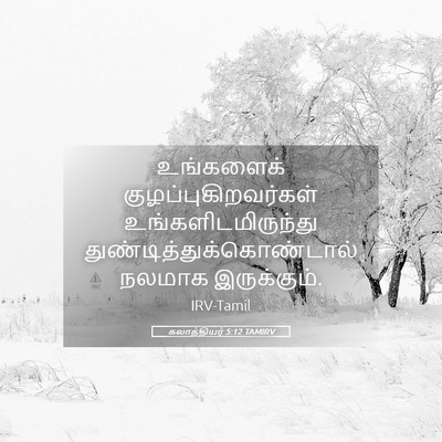 Picture 05 - கலாத்தியர் 5:12 TAMIRV - உங்களைக் - Bible Verse Picture