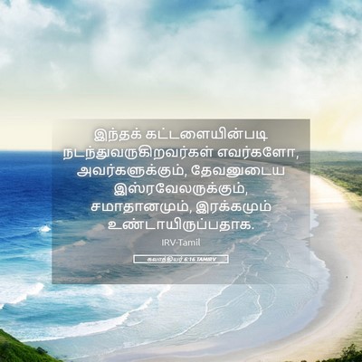 Picture 05 - கலாத்தியர் 6:16 TAMIRV - இந்தக் - Bible Verse Picture