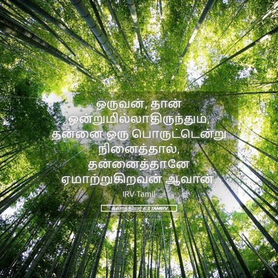 Picture 05 - கலாத்தியர் 6:3 TAMIRV - ஒருவன், தான் - Bible Verse Picture