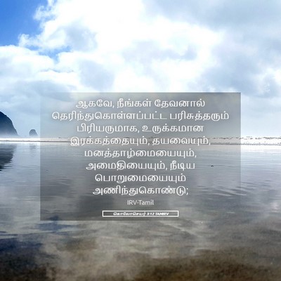 Picture 05 - கொலோசெயர் 3:12 TAMIRV - ஆகவே, நீங்கள் - Bible Verse Picture