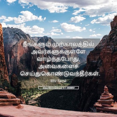 Picture 05 - கொலோசெயர் 3:7 TAMIRV - நீங்களும் - Bible Verse Picture