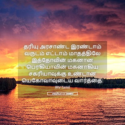 Picture 05 - சகரியா 1:1 TAMIRV - தரியு அரசாண்ட - Bible Verse Picture