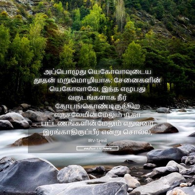 Picture 05 - சகரியா 1:12 TAMIRV - அப்பொழுது - Bible Verse Picture
