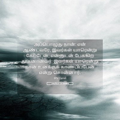 Picture 05 - சகரியா 1:9 TAMIRV - அப்பொழுது நான்: - Bible Verse Picture