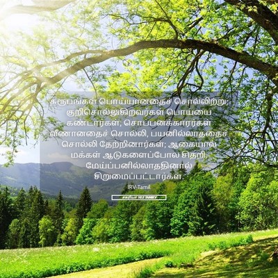 Picture 05 - சகரியா 10:2 TAMIRV - சுரூபங்கள் - Bible Verse Picture