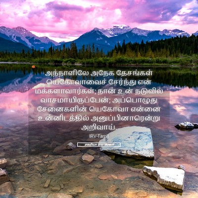 Picture 05 - சகரியா 2:11 TAMIRV - அந்நாளிலே அநேக - Bible Verse Picture