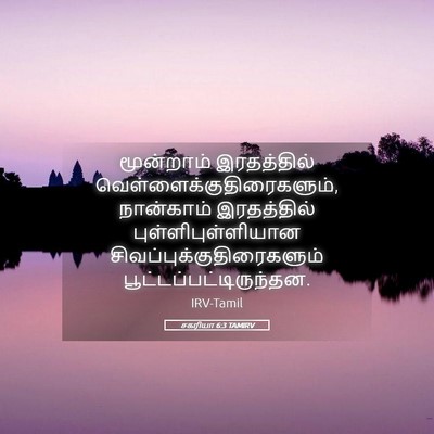 Picture 05 - சகரியா 6:3 TAMIRV - மூன்றாம் - Bible Verse Picture