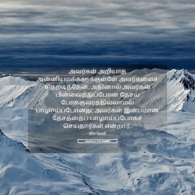 Picture 05 - சகரியா 7:14 TAMIRV - அவர்கள் அறியாத - Bible Verse Picture