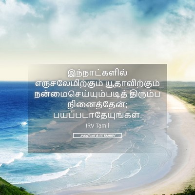 Picture 05 - சகரியா 8:15 TAMIRV - இந்நாட்களில் - Bible Verse Picture