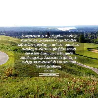 Picture 05 - சகரியா 8:8 TAMIRV - அவர்களை - Bible Verse Picture