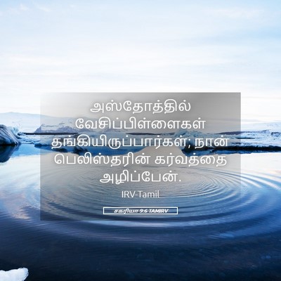 Picture 05 - சகரியா 9:6 TAMIRV - அஸ்தோத்தில் - Bible Verse Picture