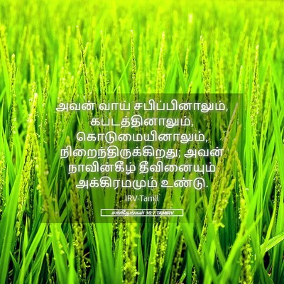 Picture 05 - சங்கீதங்கள் 10:7 TAMIRV - அவன் வாய் - Bible Verse Picture