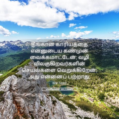 Picture 05 - சங்கீதங்கள் 101:3 TAMIRV - தீங்கான காரியத்தை - Bible Verse Picture