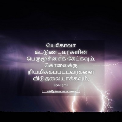 Picture 05 - சங்கீதங்கள் 102:19 TAMIRV - யெகோவா - Bible Verse Picture