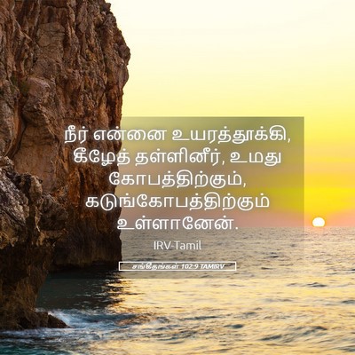 Picture 05 - சங்கீதங்கள் 102:9 TAMIRV - நீர் என்னை - Bible Verse Picture