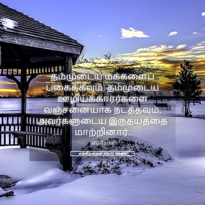 Picture 05 - சங்கீதங்கள் 105:25 TAMIRV - தம்முடைய மக்களைப் - Bible Verse Picture