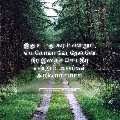 Picture 05 - சங்கீதங்கள் 109:27 TAMIRV - இது உமது கரம் - Bible Verse Picture