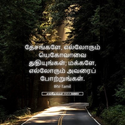 Picture 05 - சங்கீதங்கள் 117:1 TAMIRV - தேசங்களே, - Bible Verse Picture