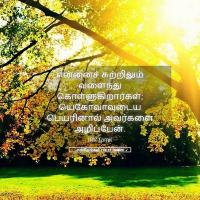 Picture 05 - சங்கீதங்கள் 118:11 TAMIRV - என்னைச் - Bible Verse Picture