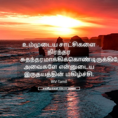 Picture 05 - சங்கீதங்கள் 119:111 TAMIRV - உம்முடைய - Bible Verse Picture
