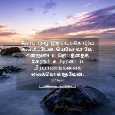 Picture 05 - சங்கீதங்கள் 119:145 TAMIRV - கோப். முழு - Bible Verse Picture