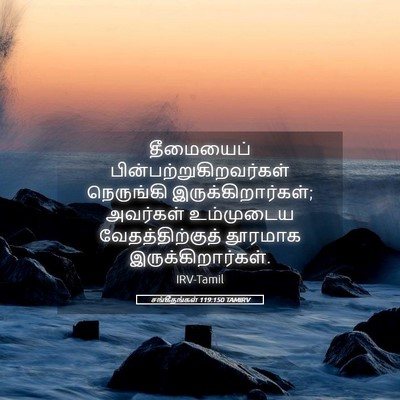Picture 05 - சங்கீதங்கள் 119:150 TAMIRV - தீமையைப் - Bible Verse Picture