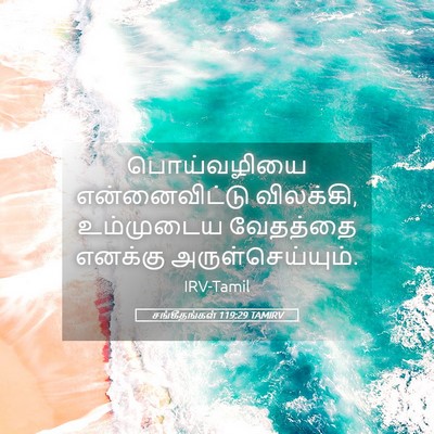 Picture 05 - சங்கீதங்கள் 119:29 TAMIRV - பொய்வழியை - Bible Verse Picture