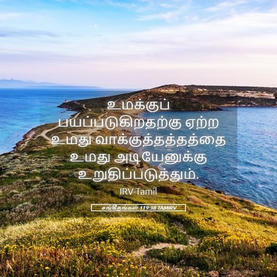 Picture 05 - சங்கீதங்கள் 119:38 TAMIRV - உமக்குப் - Bible Verse Picture