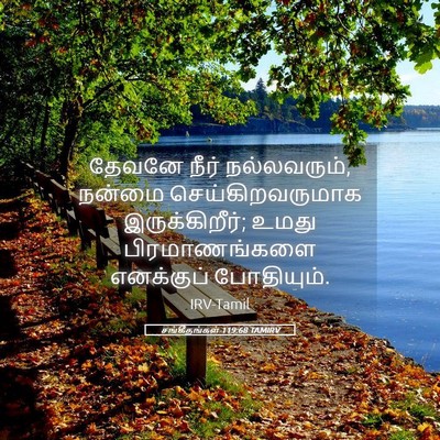Picture 05 - சங்கீதங்கள் 119:68 TAMIRV - தேவனே நீர் - Bible Verse Picture