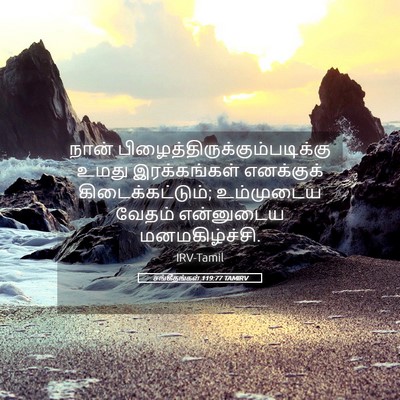 Picture 05 - சங்கீதங்கள் 119:77 TAMIRV - நான் - Bible Verse Picture