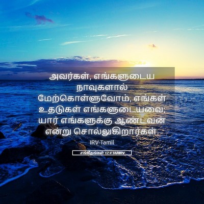 Picture 05 - சங்கீதங்கள் 12:4 TAMIRV - அவர்கள், - Bible Verse Picture