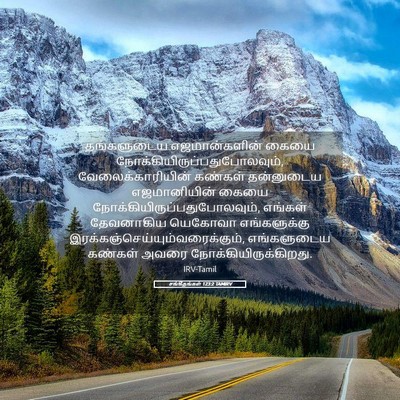 Picture 05 - சங்கீதங்கள் 123:2 TAMIRV - தங்களுடைய - Bible Verse Picture