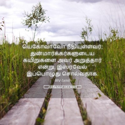 Picture 05 - சங்கீதங்கள் 129:4 TAMIRV - யெகோவாவோ - Bible Verse Picture