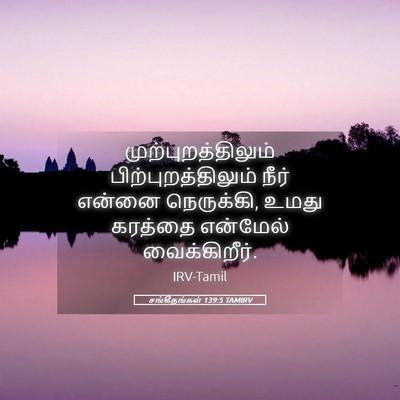 Picture 05 - சங்கீதங்கள் 139:5 TAMIRV - முற்புறத்திலும் - Bible Verse Picture